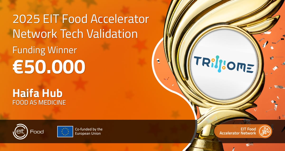 Trilliome Wins 1st Prize in EIT Food’s “Food as Medicine” Accelerator and Expands Global Recognition